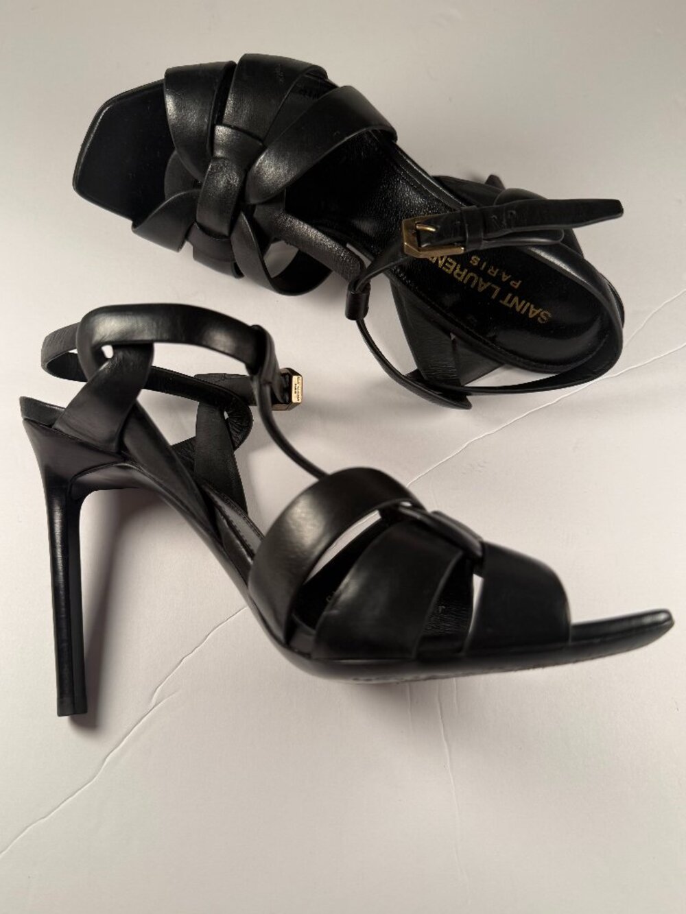 SAINT LAURENT TRIBUTE 105 SANDALS - Picture 9 of 13